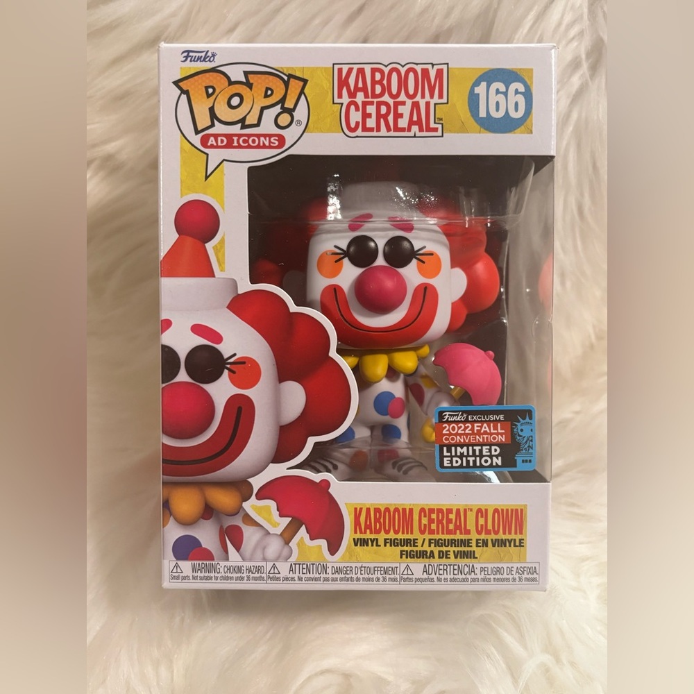 Funko Pop KABOOM CEREAL CLOWN 2022 NYCC Convention Exclusive 166 NEW